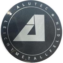 Alutec Ratlankio dangtelis 61mm juoda su sidabrinė logotipas 9N56-1AL-900146403