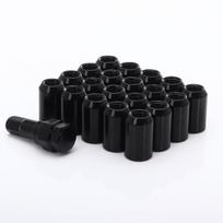JR veržlės Imbus juoda M12x1.5x32 20mm 60° 20 vnt. + raktas (LN1215KBK)