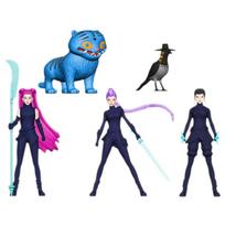 New Demon Hunters Anime Figure Toys Cute PVC Action Figure Derpys Tiger Rumi Mira Zoey Sussy Figurine Doll Fans Gift blue