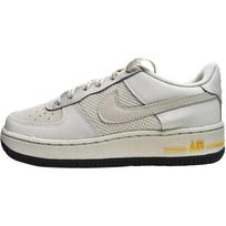 Nike Air Force 1 Low GS Light Bone Kids Sneakers Cream Black University-Gold DQ1102-001 37.5 white