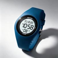Unisex Sports Watch SKMEI Silicone Strap School EL Backlight 2618 ežero mėlyna spalva