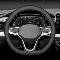 For VW Volkswagen Taos Tayron D Type Steering Wheel Cover Leather Ultra-thin Anti-slip Car Handle Covers Interior Accessories juoda