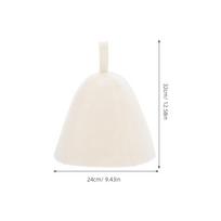 2Pcs Thickened Sauna Hat Felt Fabric Lightweight Cool Air Circulating Cap for Bathing Steaming Russian Sauna Room Accessories balta