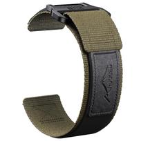 22mm Nylon Strap for Garmin Vivoactive 4/Forerunner 255/Venu 3 2 Watch Band, Velcro Bracelet for Huawei Watch GT4 GT3 GT2 46MM 22mm gray