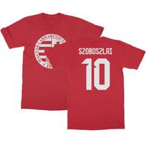 Szoboszlai 10 Džersio stiliaus - Vengrijos futbolo taurės gerbėjų unisex marškinėliai S white