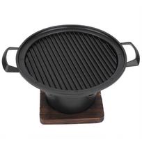 Buitinis Nešiojamas Mini Bekvapis Kepsninės Grilis Anglių Krosnelė BBQ Priedai 26x21x12.5cm black
