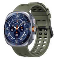 Originalus dirželis Samsung Galaxy watch Ultra 2 2025 Jūros mėlynas silikoninis sportinis apyrankė Galaxy watch Ultra 47mm Juostos priedai Galaxy watch Ultra alyvuogių žalios spalvos