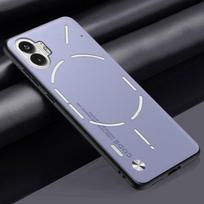 Prabangus PU odos dėklas Nothing Phone 1 galiniam dangteliui, matinio silikono, atsparus smūgiams, pilnos apsaugos dėklas Nothing Phone1 telefonui Nothing Phone 1 geltona