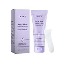 OUHOE Body Hair Removal Cream 100g Gentle Ingredients Delicate Hair Removal Soothing Skin Hydrating and Nourishing Smooth Skin white