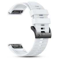 22mm 26mm silikoninė laikrodžio apyrankė Garmin Quatix 8 7X 3/Tactix8 dirželiui Fenix 8 7 7X Pro 6 6X/Instinct 3/970 965 QuickFit laikrodžio dirželis 1pecs QuickFit 22mm white