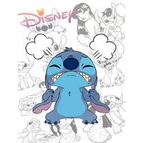 Disney Diamond Painting: Stitch Going Crazy Creative Illustration 5D Diamond Painting Art Embroidery Cross Stitch Room Decoration Round 50x70cm blue