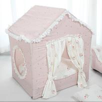 Aesthetic Rabbit Fur Pet Tent Enclosed Cat House for Indoor Skin-Friendly Kitten Bed Cozy Plush Cat Shelter Stylish Pet Hideout  50x40x55cm white