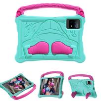 EVA Tablet Cover For Samsung Galaxy Tab S7 S8 S9 S10 FE T870 875 X700 706 710 510 520 Boxer Stand Shockproof Kids Portable Case S7 T870 T875 T876B žalsvai mėlyna
