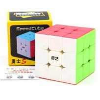 QiYi Speedcube Warrior S 3x3 Magic Cube Stickerless Professional 3x3 Speed Puzzle 3×3 Children's Cubo Magico for Games pink