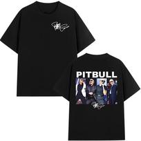 Raperis Pitbull I'm Back Tour 2026 Albumo Merch Marškinėliai Vyrams Moterims Apranga Mada Hip Hop Trumpomis Rankovėmis Marškinėliai Streetwear S black