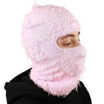 Full Face Ski Mask Camouflage Pullover Cap Halloween Hat Beanie Caps  Women I white
