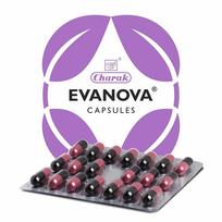 Charak Pharma Evanova kapsulės karščio bangų, naktinio prakaitavimo ir nuotaikos svyravimų menopauzės metu malšinimui - 20 kapsulių (Pakuotėje 2 vnt)