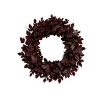 Gėlių vainikas priekinėms durims, rudens, Helovino, Padėkos dienos verandos dekoras One Size black