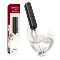 Elektrinis namų mini rankinis nešiojamas pieno putų plakiklis Electric Milk Beater 1PC black