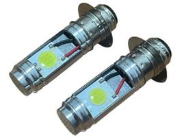 bubulu LED PH7 Headlight Hi/Lo Gyro Canopy Cub Zoomer Compatible Universal (Pack of 2) balta