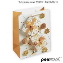 Maišelis dovanoms kalėdinis PENWORD TRB 99-1 BN, 23x18x10cm