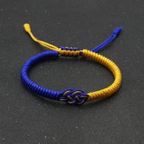 Nauja Rankų darbo pintas Ukrainietiškas apyrankė Vyrams Moterims Reguliuojama Laiminga raudona gija Kinų mazgas Apyrankė Valentino diena Apyrankė Adjustable blue