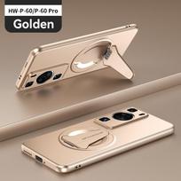 For Huawei P60 60 Pro 50 50 Pro mobile phone camera full protection frosted feel with stand magnetic phone case For Huawei P50 Pro beige