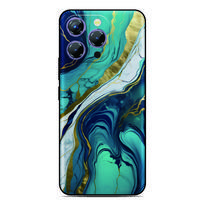 Marmuro dizaino telefono dėklas, skirtas TCL NxtPaper 70 Pro K70 Power 4G 605 50 XE 40 XL 20 30 60 SE 60R 5G 40R 505 501 408 406 403 Dangtelis TCL 60 SE blue