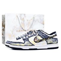 Nike Dunk Galaxy Star, Ruduo Žiema, Žirgo Metų Kinų Naujieji Metai, Atsparūs Dilimui Ir Lengvi, Žemi, Riedlentės Batai, Unisex DD1391-100(Team1031-S-BOX) 35.5 white