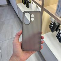 Case For VIVO X200 FE Matte PP Luggage Stripe Slim Anti Fall Protection Phone Back Cover For VIVO X 200 FE 5G Shell Bumper Funda vivo X200 FE gray