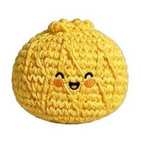 Hand-Made Knitted Footbag Sack  Knitted Kick Balls B yellow
