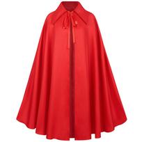 Wizard Fantasy Cloak Medieval Retro Steampunk Costume For Halloween Cosplay And Themed Parties raudona
