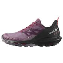 Salomon Outpulse GORE-TEX Tulipwood Black Moteriški sportbačiai Purple Poppy-Red L41689700 39⅓ gray
