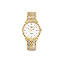 Longines Elegant Series Automatic Mechanical Movement Calendar Display Classic Versatile Fashion Watch Women watches L4.860.2.12.7 35.00mm beige
