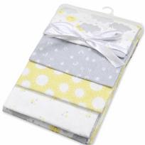 4Pcs Pack Flannel Newborn Baby Swaddle 76x76cm Baby Swaddle Wrap  DIY Quilting Sewing G white