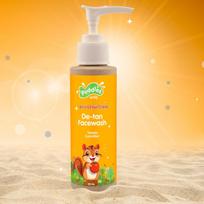 Puddles Vaikams Skaistinanti veido prausykla nuo įdegio dėmių (100 ml) | Švelnus savaiminio įdegio šalinimas 2–10 metų vaikams | Pomidorų, agurkų ir kokoso valikliai | Drėkina, skaisti beige