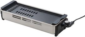 Maruyama Giken Petit Plaisir Electric Rectangular Barbecue Grill PDG-100: Low smoke, easy barbecue, barbecue at the table, removable plate, washable, gray