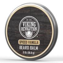 Viking Revolution Kedro ir Pušies Barzdos Balzamas - Su Argano Aliejumi Praturtintas sviestinis emolientas ir Barzdos Vaškas Vyrams 2oz 1 Pakuotė, Aštrūs Vanilės, 2 Uncijos (Pakuotėje 1 vnt) black
