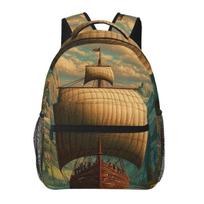 A Vintage Poster Of The Odyssey Of Homer Backpack Student Boys Girls BookBag Children School Bag Shoulder Bags for Men Women One Size