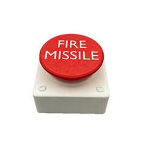 Distinctive Eye-Catching Toilet Tank Press Button Rocket Launch Shaped Button  Household Toilet raudona