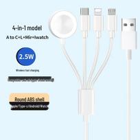 4-in-1 Magnetic Wireless Charger for Apple Watch with Type-C Fast Charging Cable Four-in-one white
