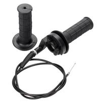 Sukama akceleratoriaus rankena ir lenktas trosas akceleratoriui 50cc 110cc 125cc 150cc 250cc motokrosui 1 black