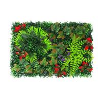 40x60cm dirbtinių augalų sienų plokštė Realistiška netikra žaluma žolės sienos fono dekoravimas vidaus lauko sodas privatumas kiemo gyvatvorės tvoros ekranas A black