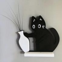 Acrylic Cat Whiskers Collection Ornaments Magnetic Cartoon Cat Hair Storage Memorial Box Cat Refrigerator Sticker juoda