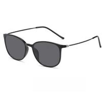 New Retro Square-Frame Blue Light-Blocking Presbyopia Sunglasses High-Definition Outdoor Shades Eyewear with Plus Dioptres +1 black