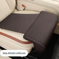 Memory Foam Suede Car Seat Cushion & Leg Rest Extension gray