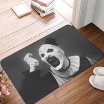 Halloween Movie Terrifier Front Door Floor Entrance Mat Indoor Horror Clown Bath Kitchen Doormat Balcony Carpet Rug 40X60CM gray
