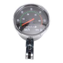 Mechanical Bike Speedometer Bicycle Odometer Handlebar Mounted Bike Computer for Daily Commuting Long Distance Cycling gray