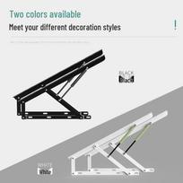 Hidraulinis lovos atraminis strypas aukštam pakėlimui ir kėlimui 1.2m Frame, Pair juoda