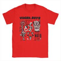 Viagra Boys T Shirt Summer  Vintage T-Shirts 100 Cotton Popular Tshirt For Men Short Sleeve Casual Tees S black